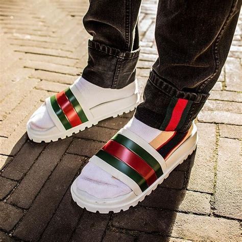 men cheap gucci slides|discount gucci slides for men.